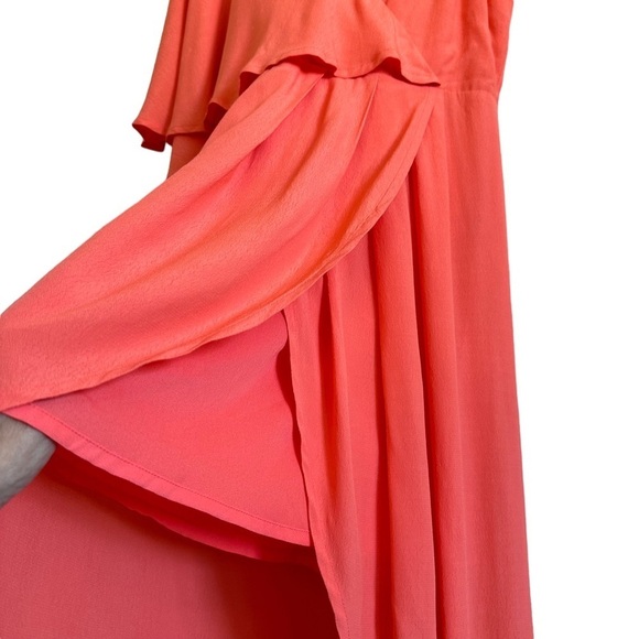 NWT Revolve Elliatt Glow Dress Blood Orange Asymmetric XS - Picture 6 of 14